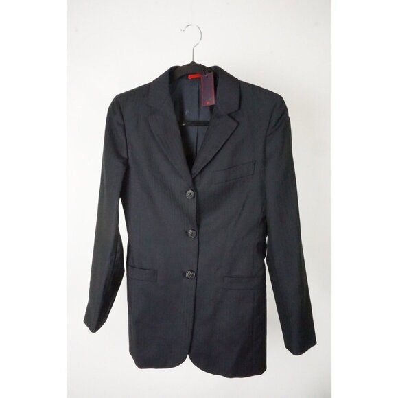 Isaia Antigua Blue Herringbone 100% Wool Jacket Blazer Sz 40R BRAND NEW